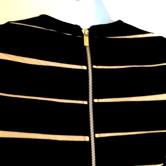 🎉New Captivating Long Sleeve Sheer Mesh Design Round Neck Slim Fit Dress - Picture 11 of 12